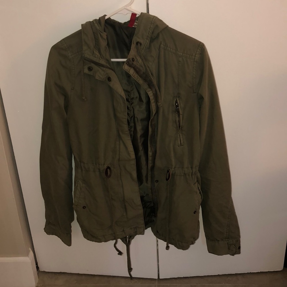 Army Green Light-Weight Utility Jacket